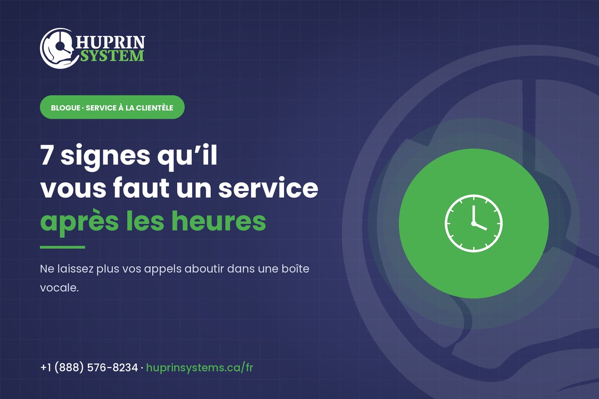 7 signes que votre entreprise a besoin d’un service de prise d’appels après les heures