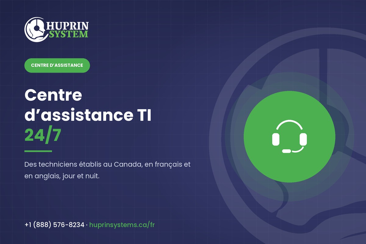 Centre d’assistance informatique 24/7 de HuPrin Systems