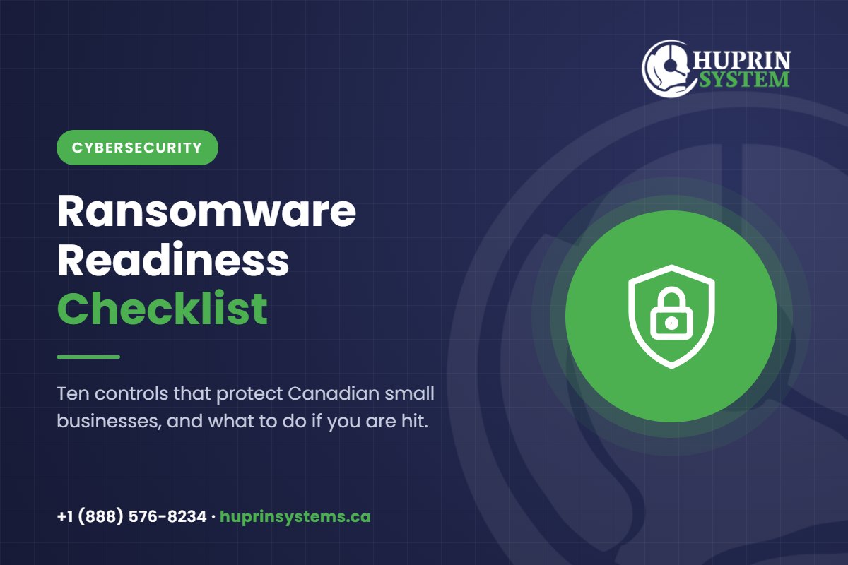 Ransomware Readiness Checklist for Canadian Small Businesses
